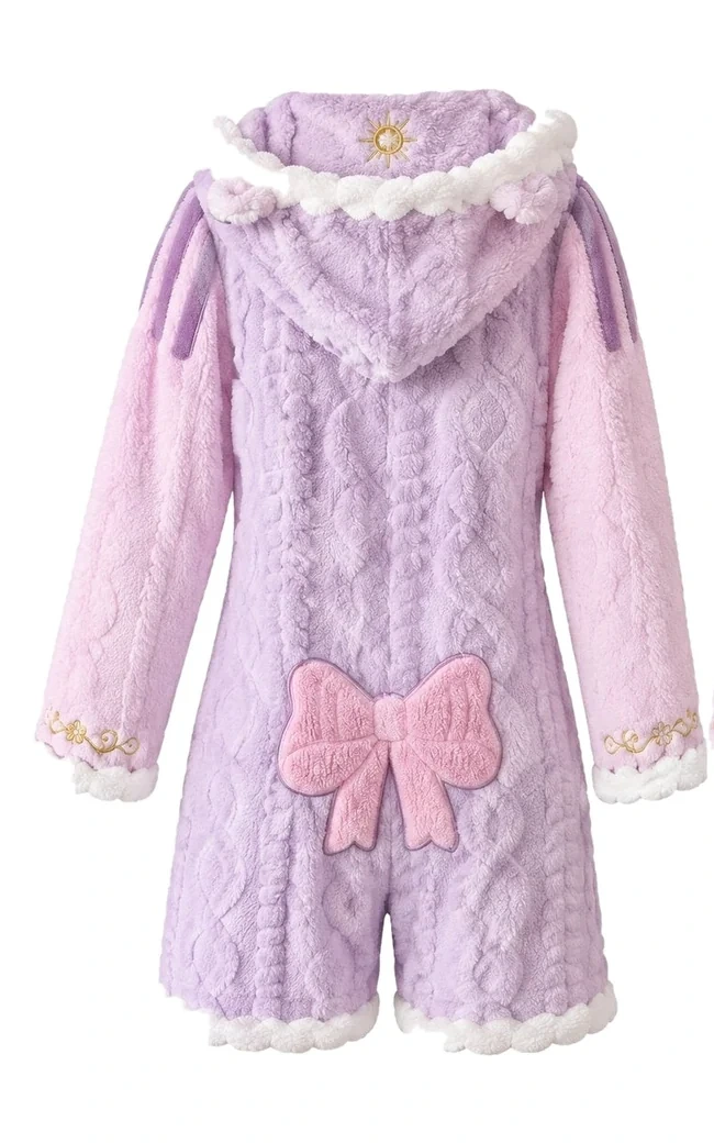 Lavender Dream romper, back view